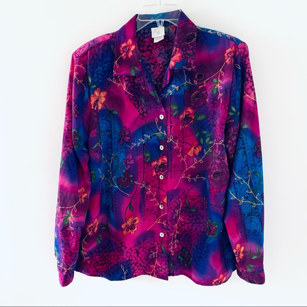 Vintage Ship’N Shore Button Down Blouse Size L